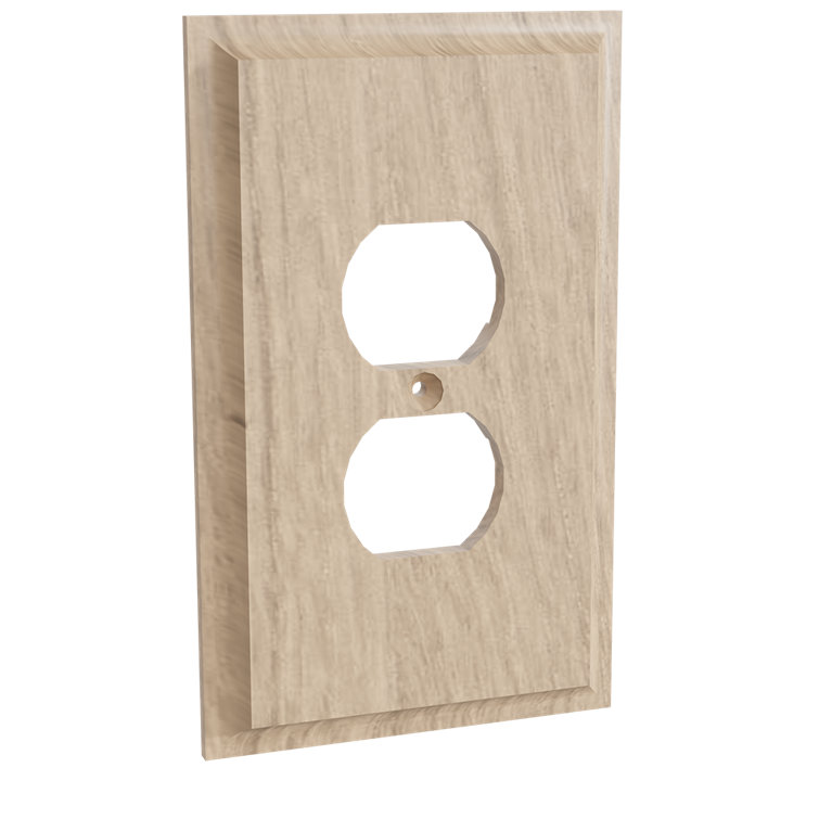 Designs of Distinction® Furniture Findings 2 Gang Single Outlet Wall Plate Wayfair